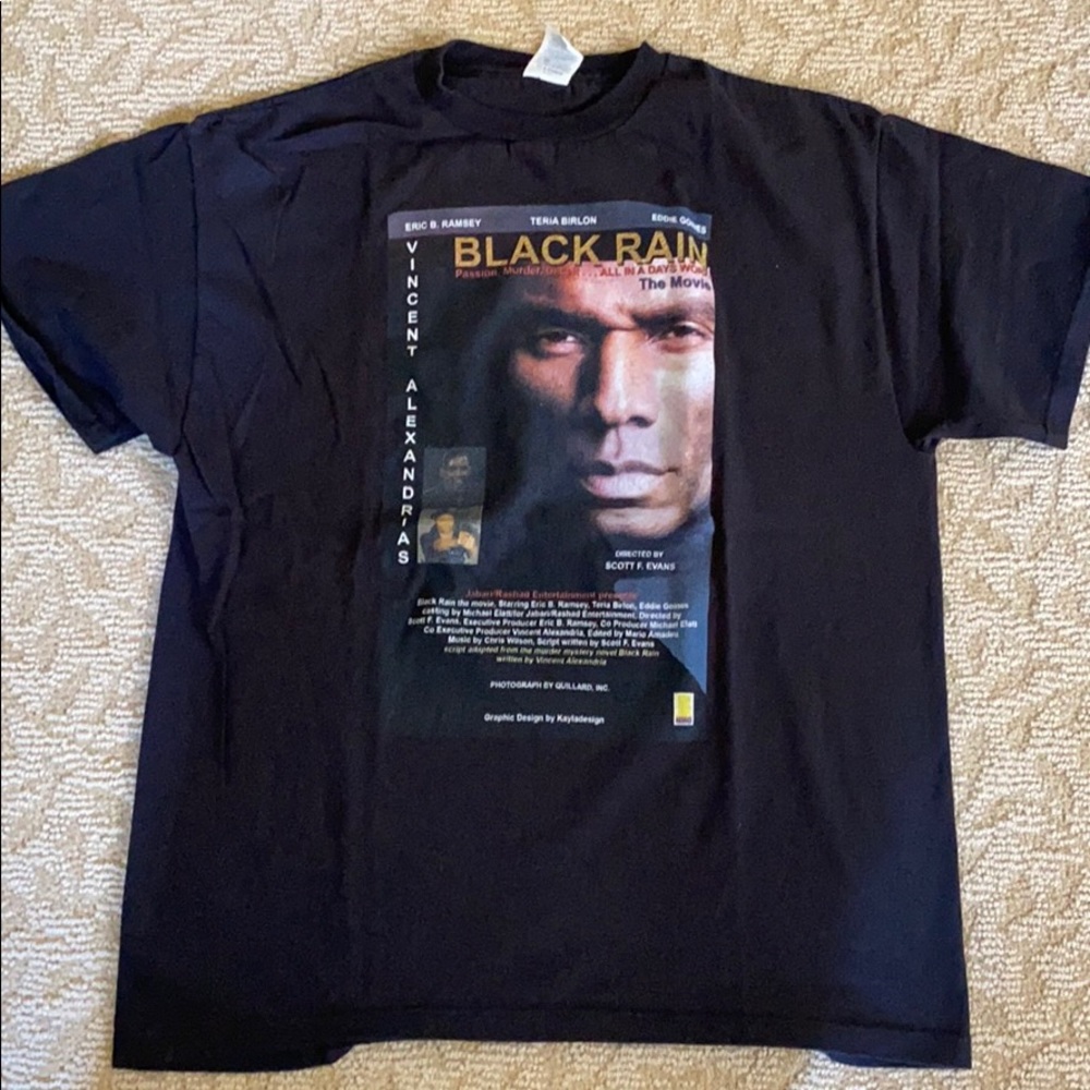 Black tshirt. Black Rain movie